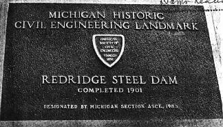 commemorative plaque at Redridge