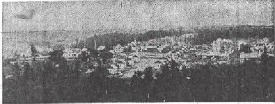 The town of Redridge as seen in 1898