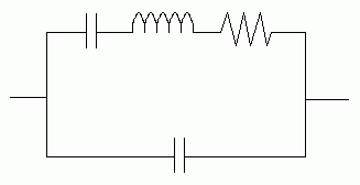 The quartz crystal's equivalent circuit