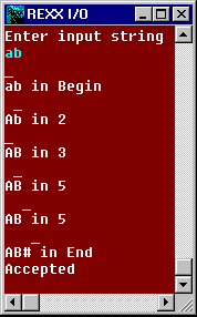 The course of the computation