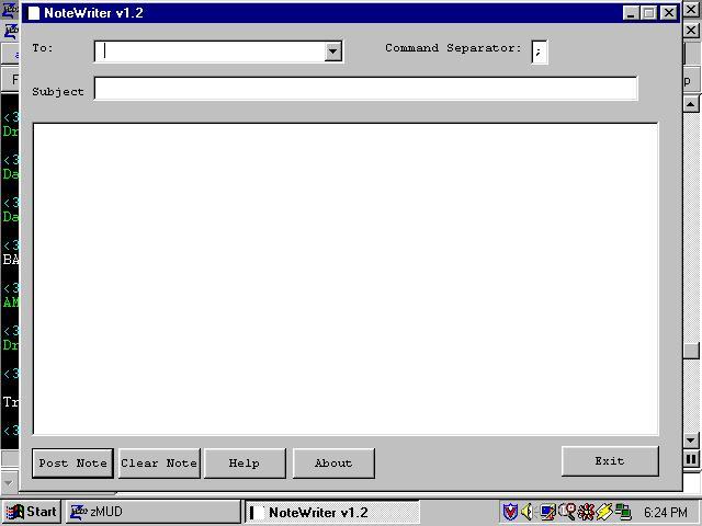 NoteWriter Screen Shot