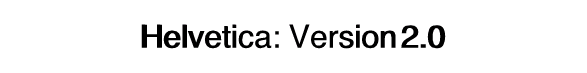Helvetica font