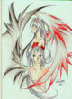 Basically I made this one on a more 'to call your attention to something' level...So, two angels...both have purty long silva' hair too...(unfortunately I couldn't add Kefka in 'cuz I forgot what he looked like ~_~)...one from FFT and one from FFVII...all in all Squaresoft has started a sorta repetitive thingy...Kefka, Sephiroth, Ajora/Altima...but I'm not complaining! In fact I sort of like it^^ I mean, it provides _great_ inspiration...plus the fact that I never noticed it till I actually THOUGHT (like thought-thought) about it^^;;;...:). But they DO make a cute couple don't they?^^