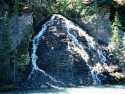 A waterfall in Maligne Canyon