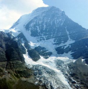The backside of Mount Robson